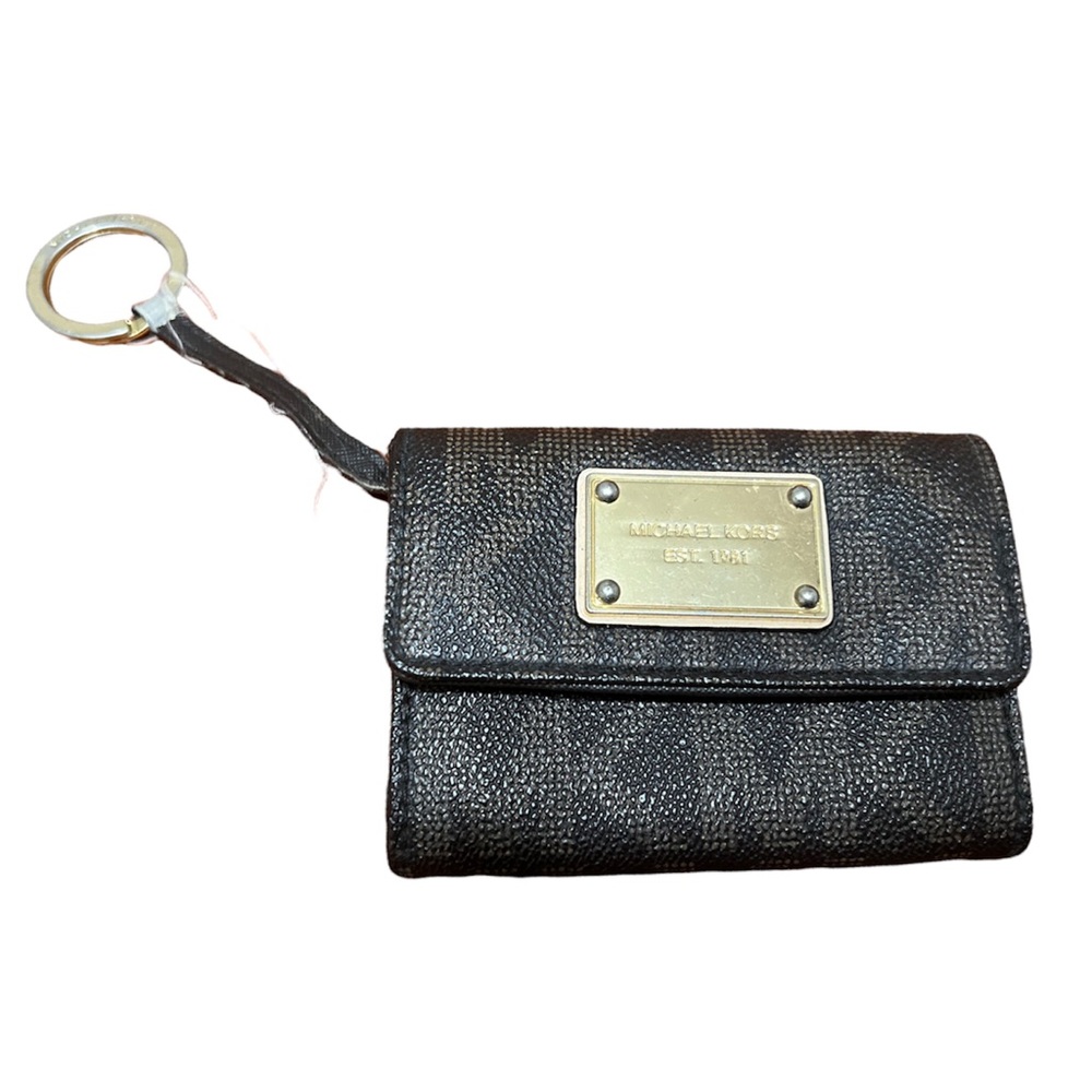 Small Brown Logo Leather Wallet